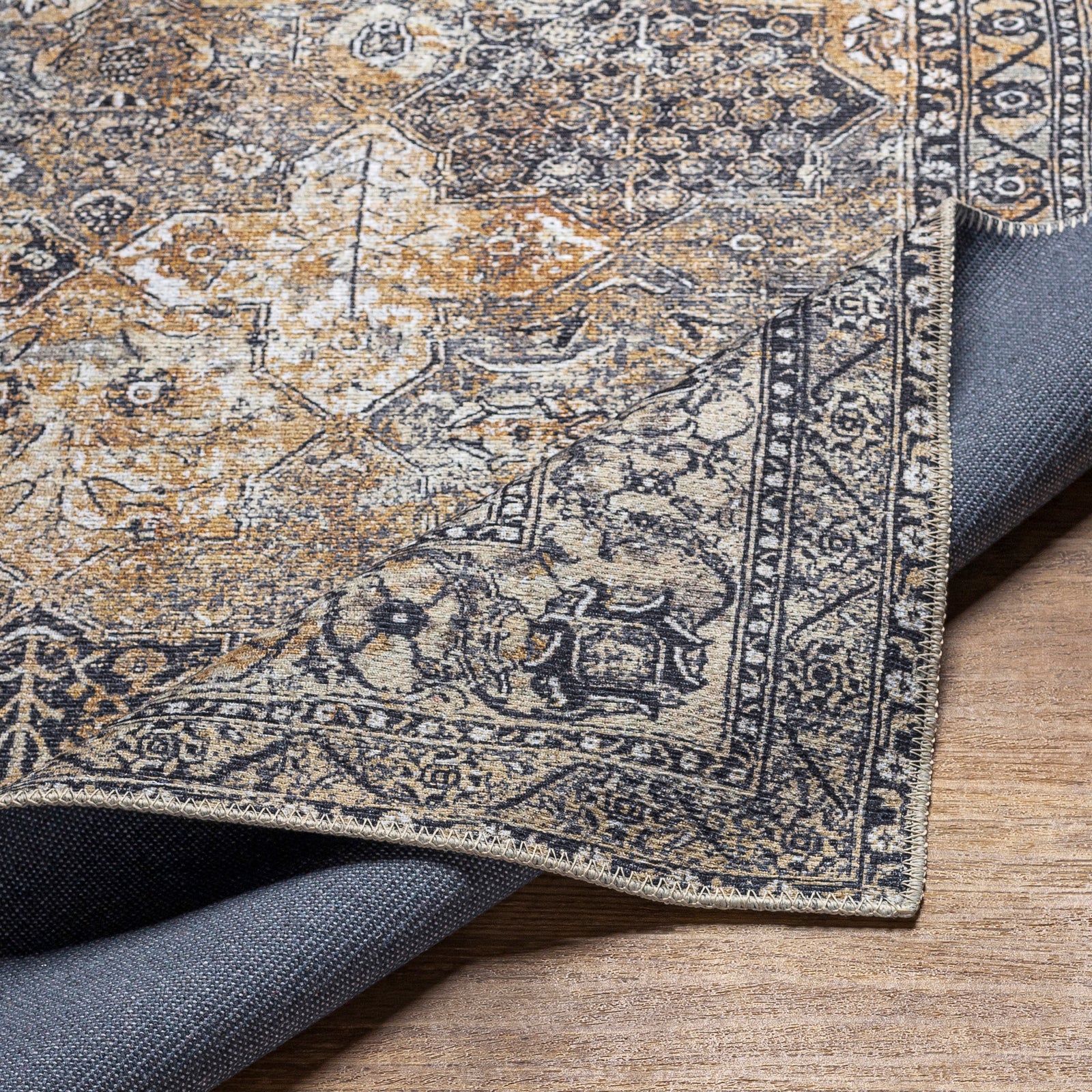 ERICA Machine Washable Vintage Area Rug