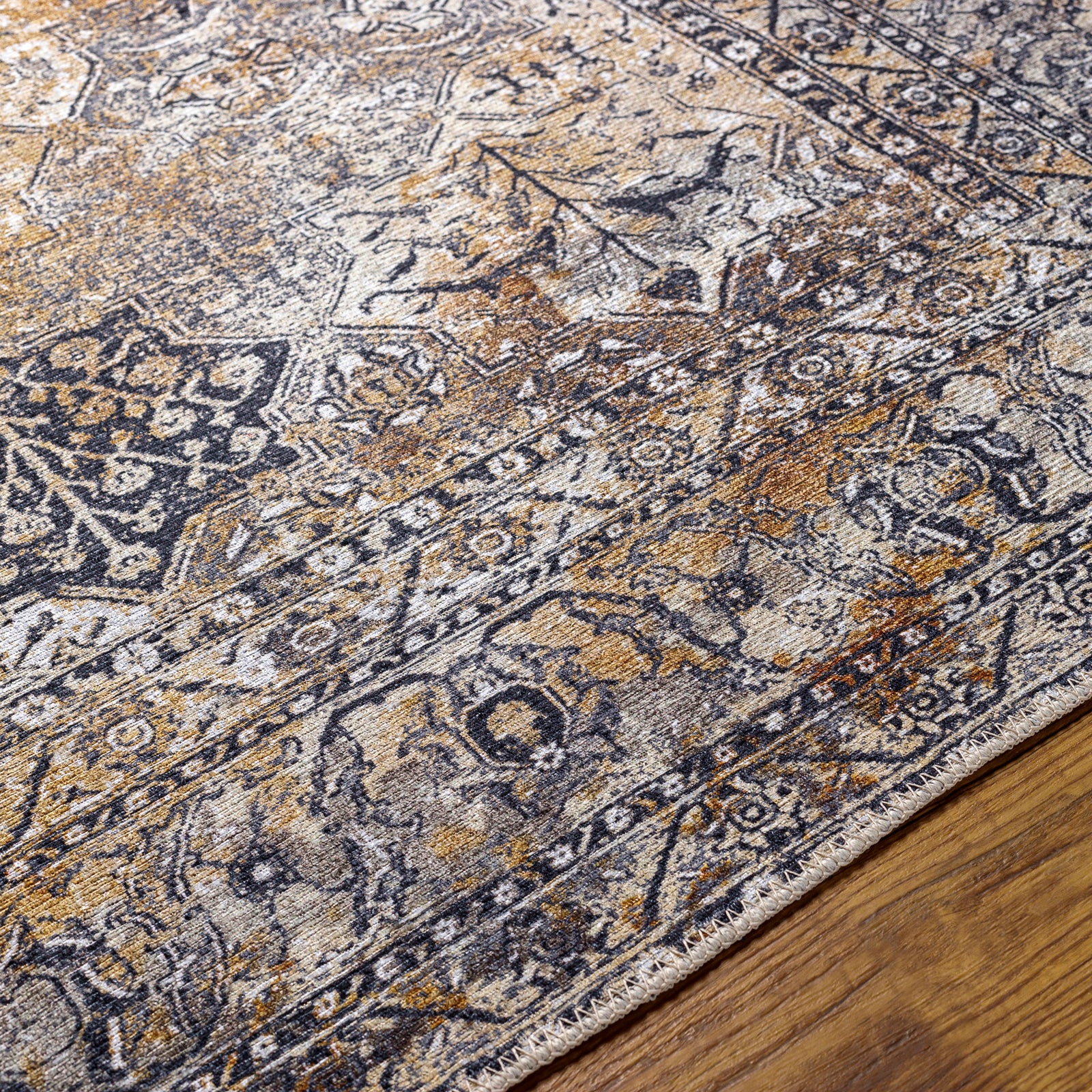 ERICA Machine Washable Vintage Area Rug