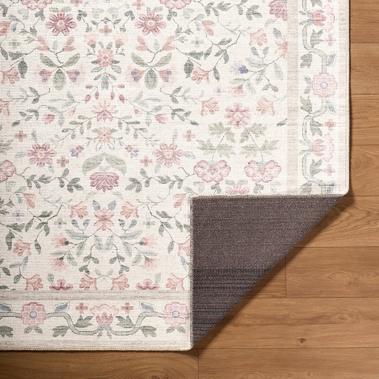 Machine Washable Modern Blue Rug