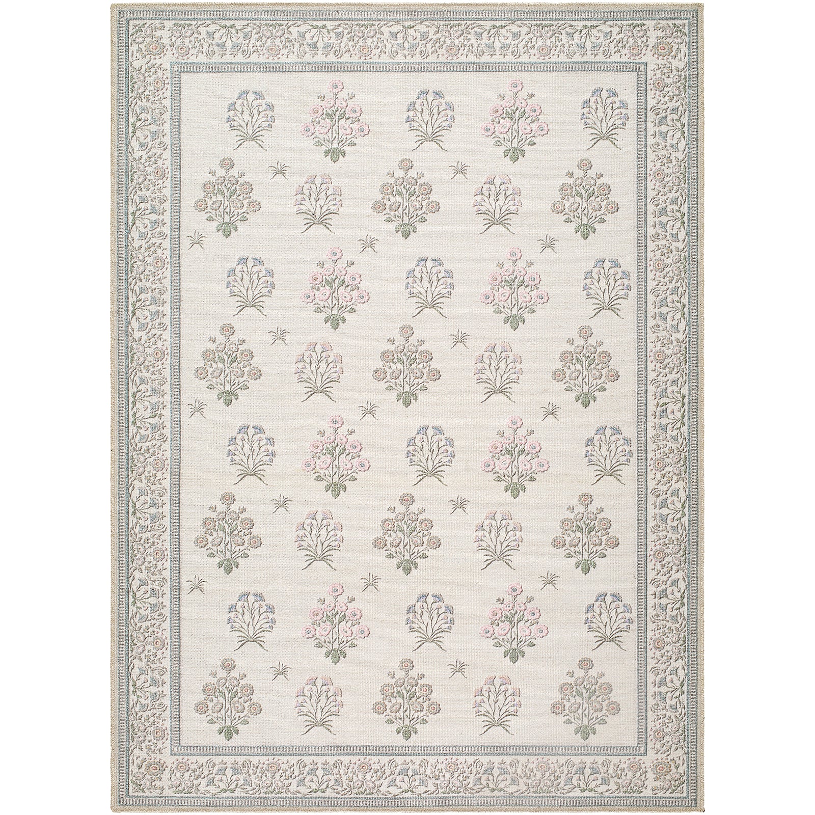 Machine Washable Modern Ivory Rug