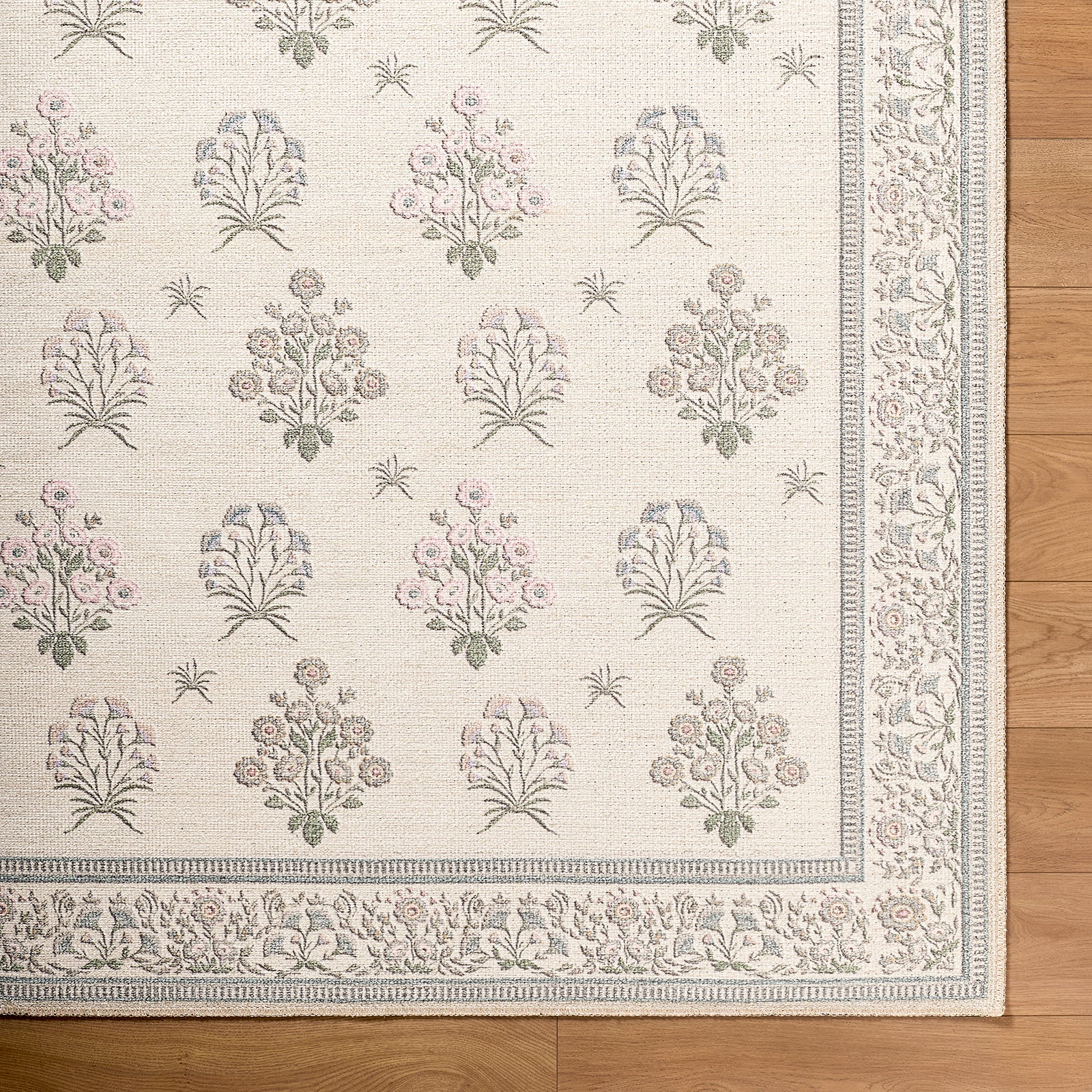 Machine Washable Modern Ivory Rug