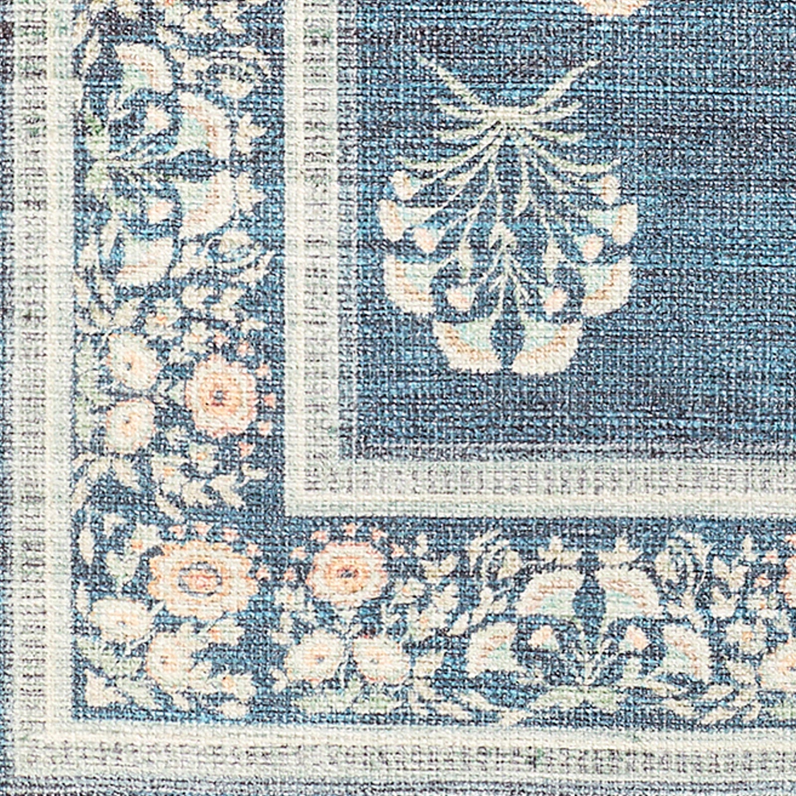 Thistle Washable Modern Floral Living Dining Rug