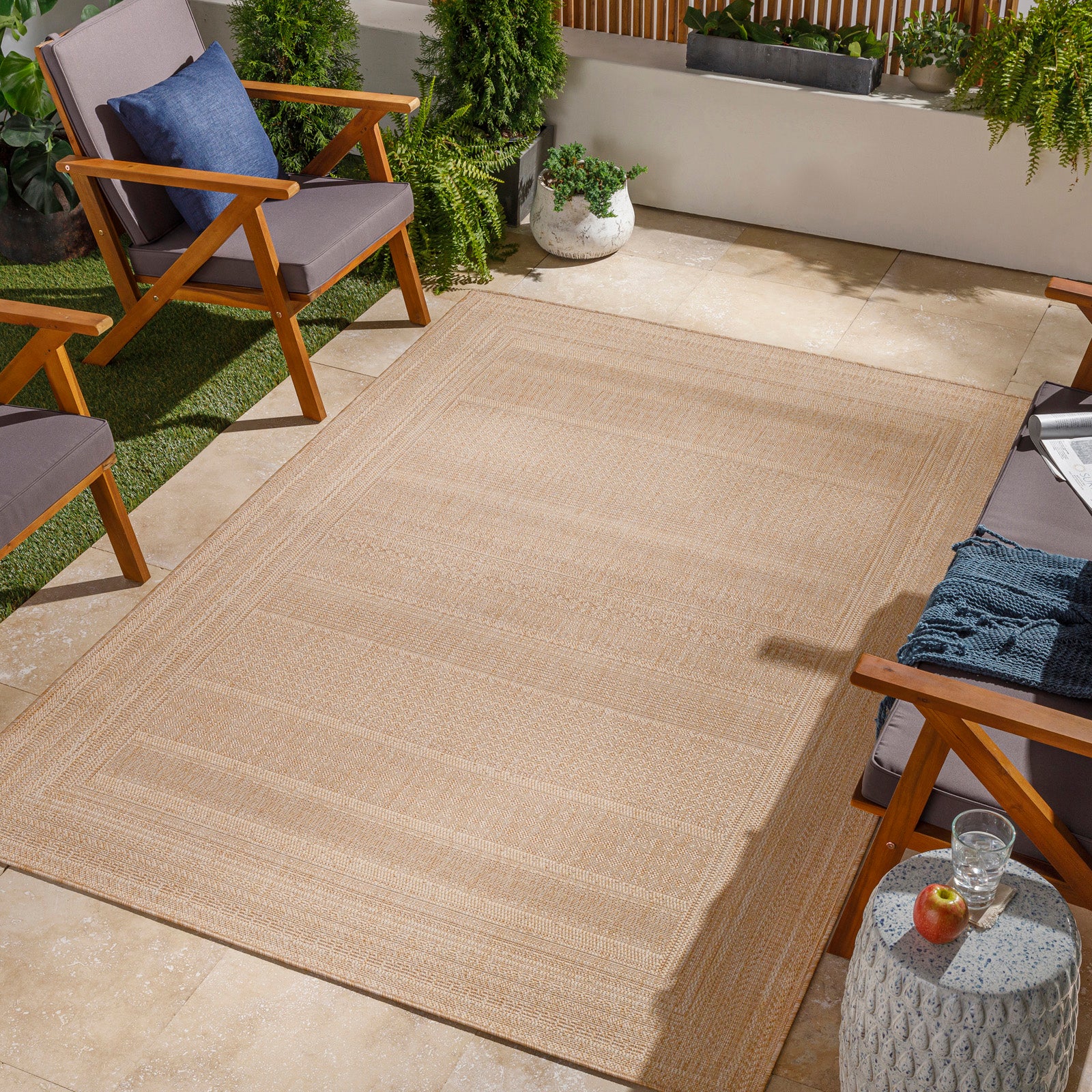 SIERRA In- /Outdoor Jute-Look Rug