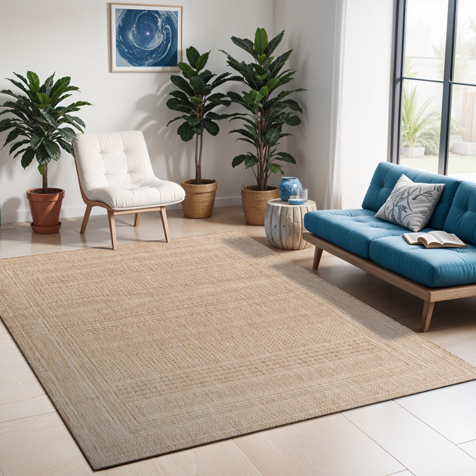 SIERRA In- /Outdoor Jute-Look Rug
