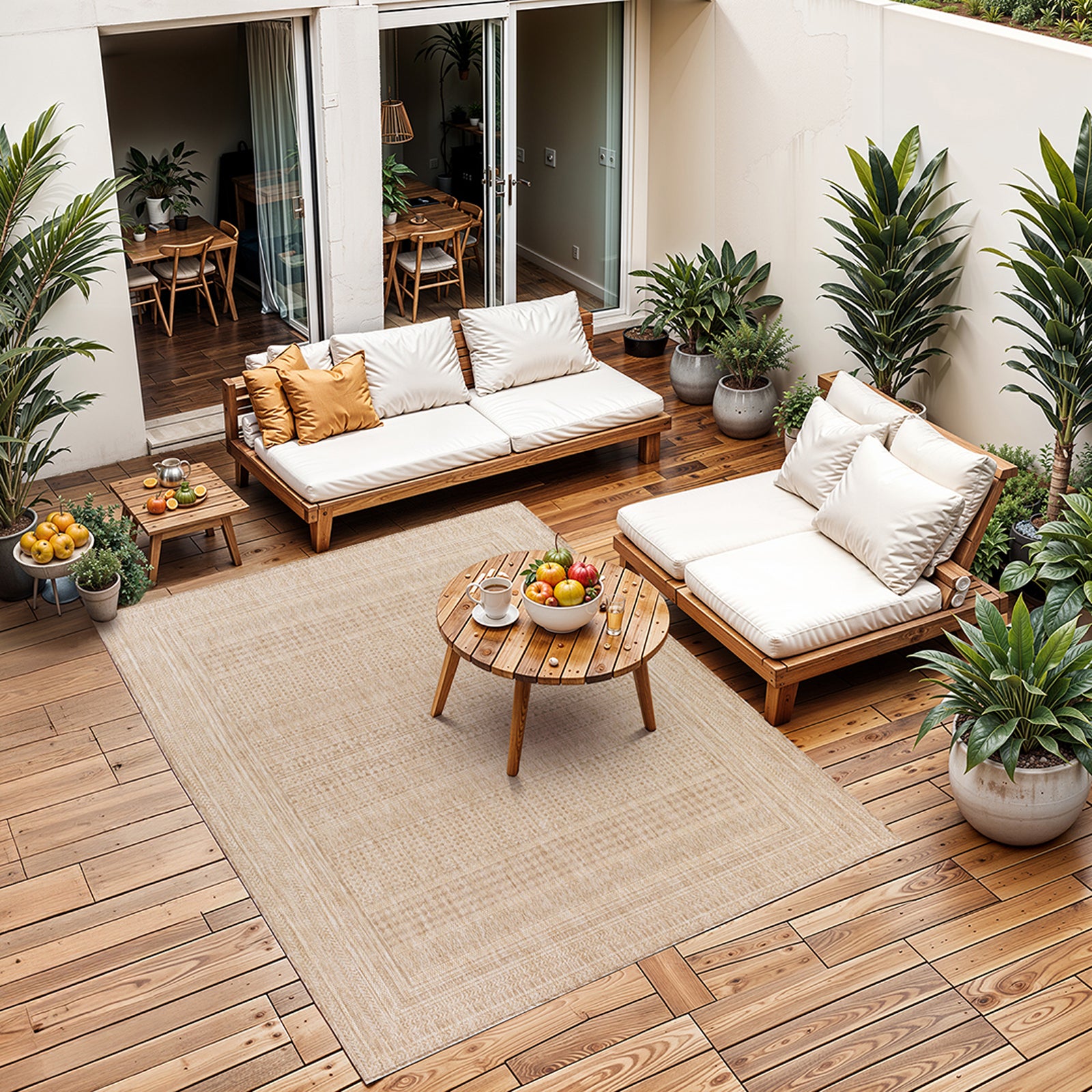 SIERRA In- /Outdoor Jute-Look Rug