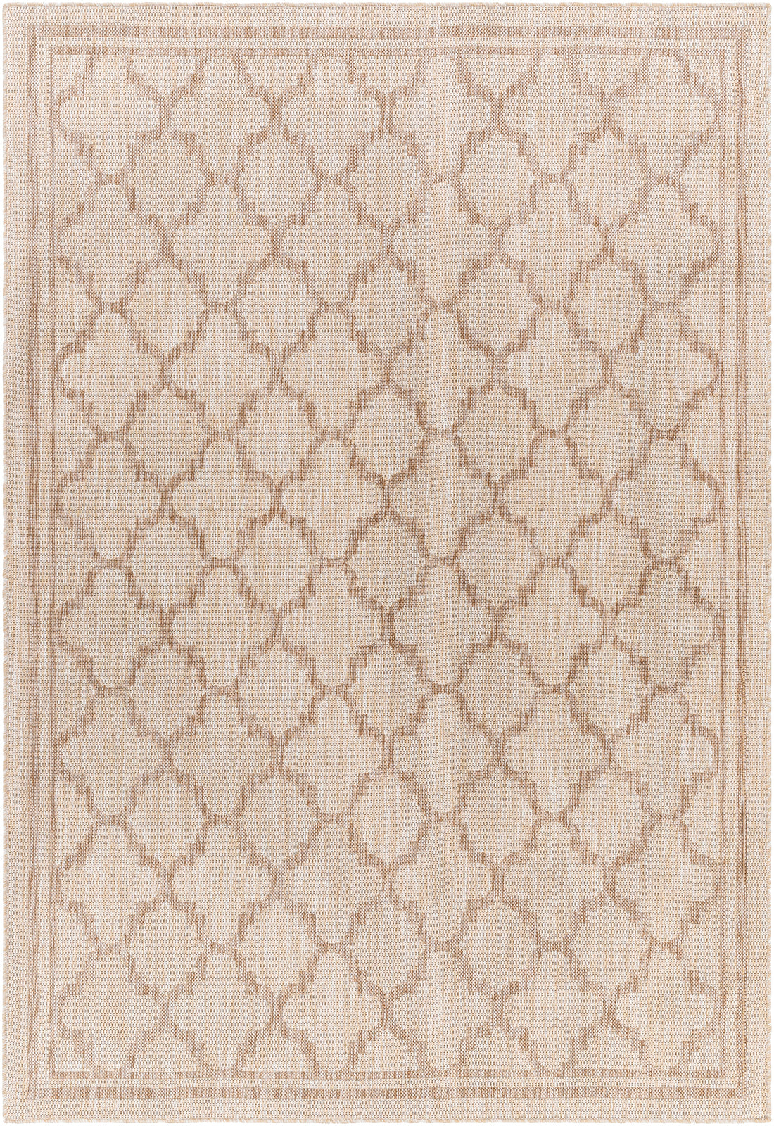 MAYA In- & Outdoor Traditional Jute-Look Beige Area Rug
