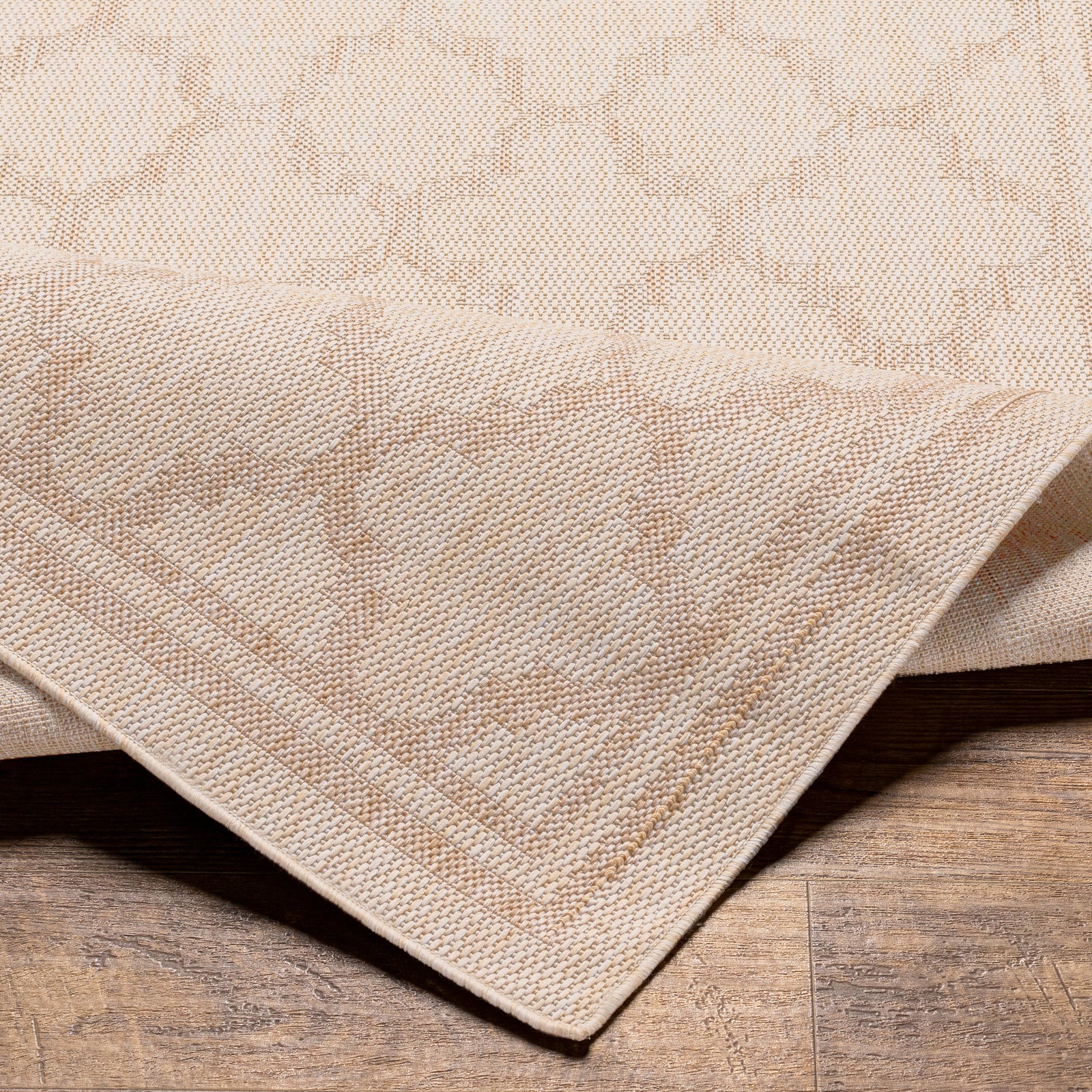 MAYA In- & Outdoor Traditional Jute-Look Beige Area Rug