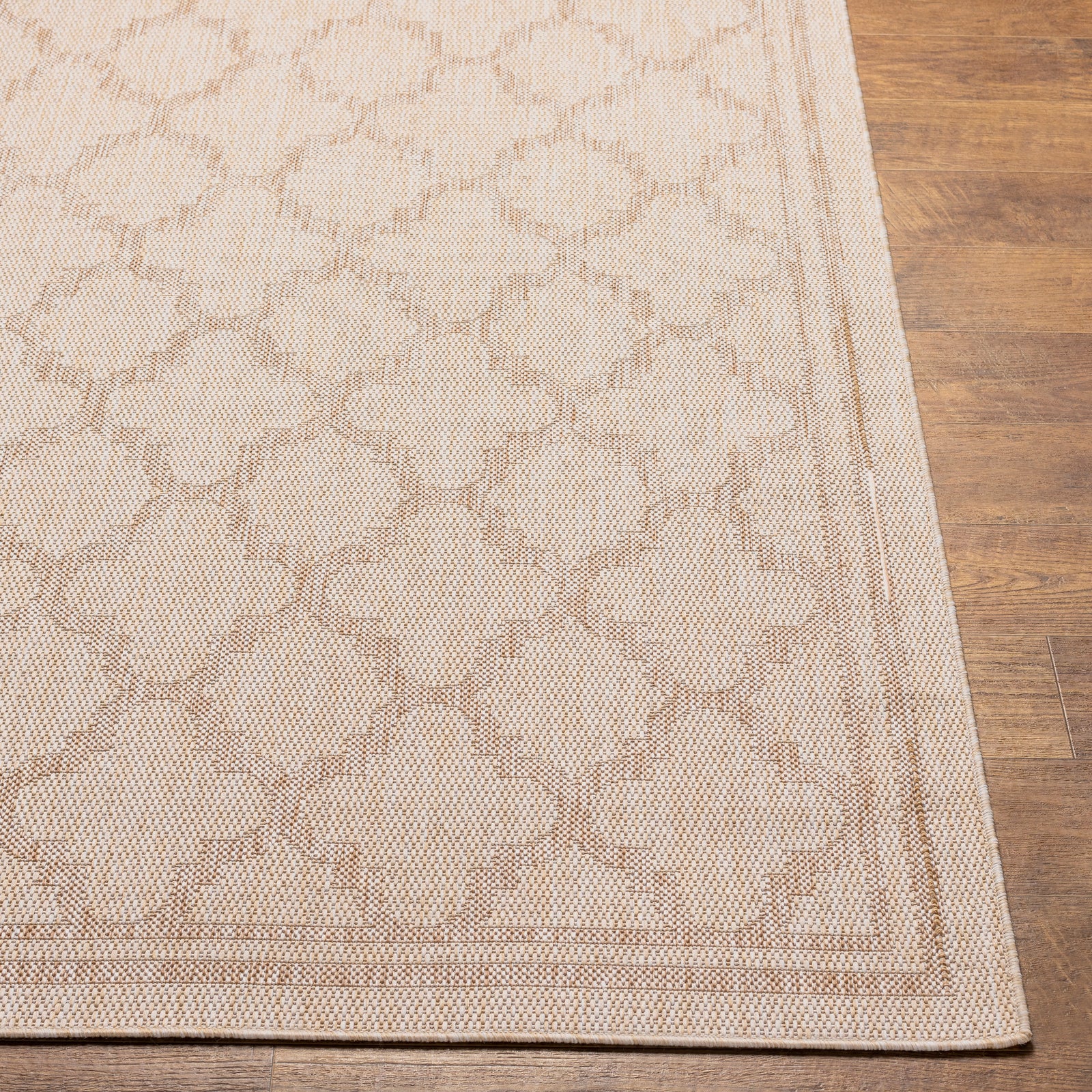 MAYA In- & Outdoor Traditional Jute-Look Beige Area Rug