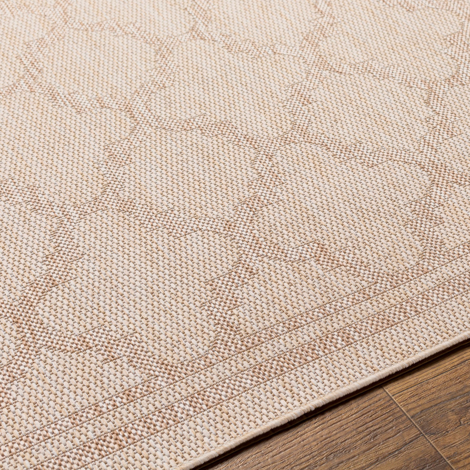 MAYA In- & Outdoor Traditional Jute-Look Beige Area Rug