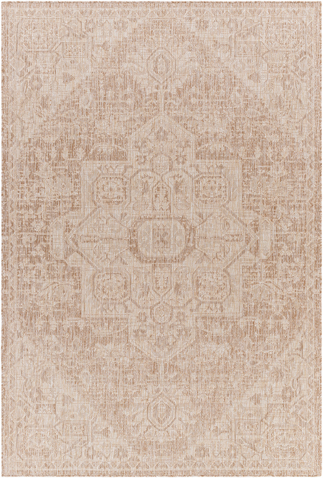 MAYA In- & Outdoor Traditional Jute-Look Brown Area Rug