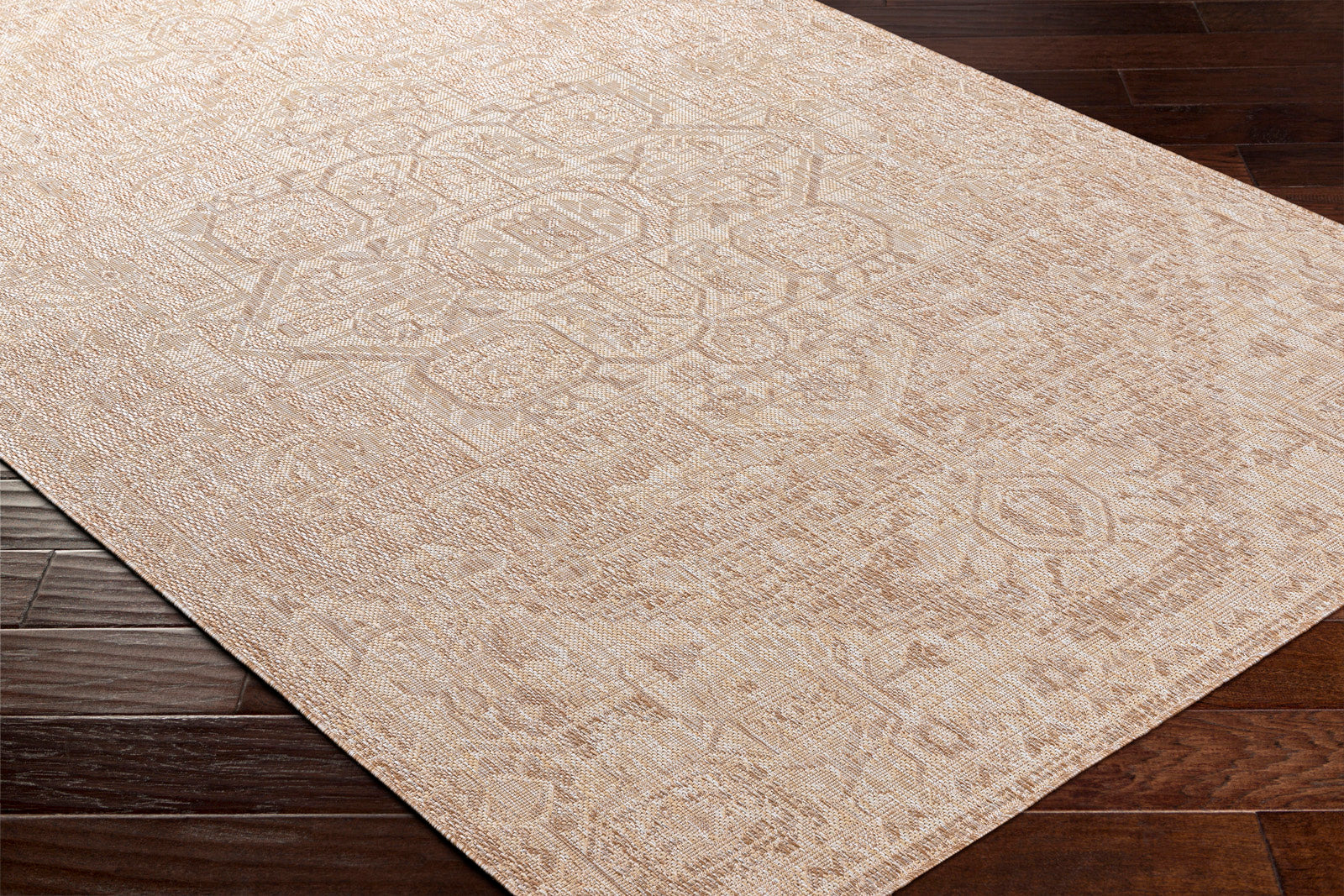 MAYA In- & Outdoor Traditional Jute-Look Brown Area Rug