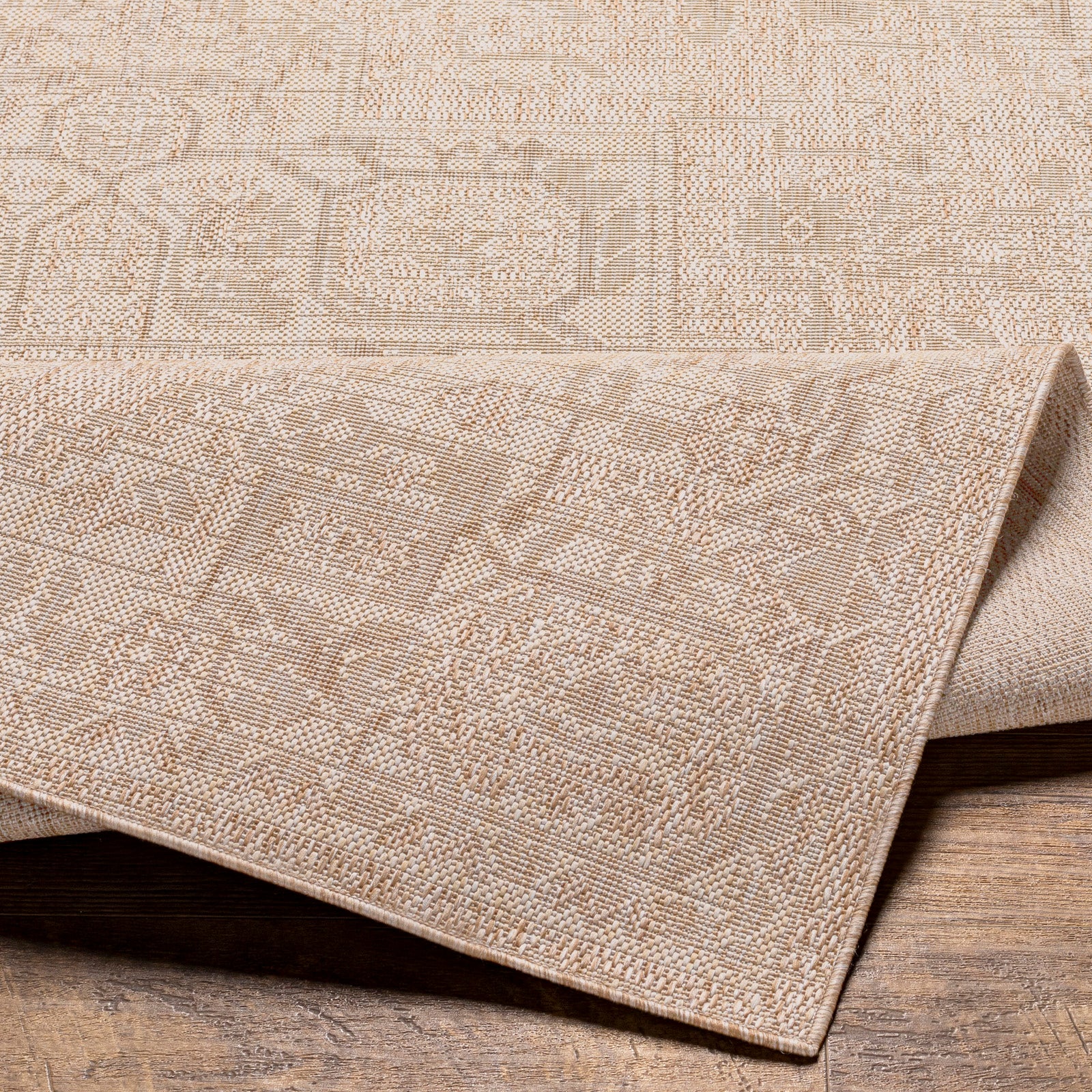 MAYA In- & Outdoor Traditional Jute-Look Brown Area Rug