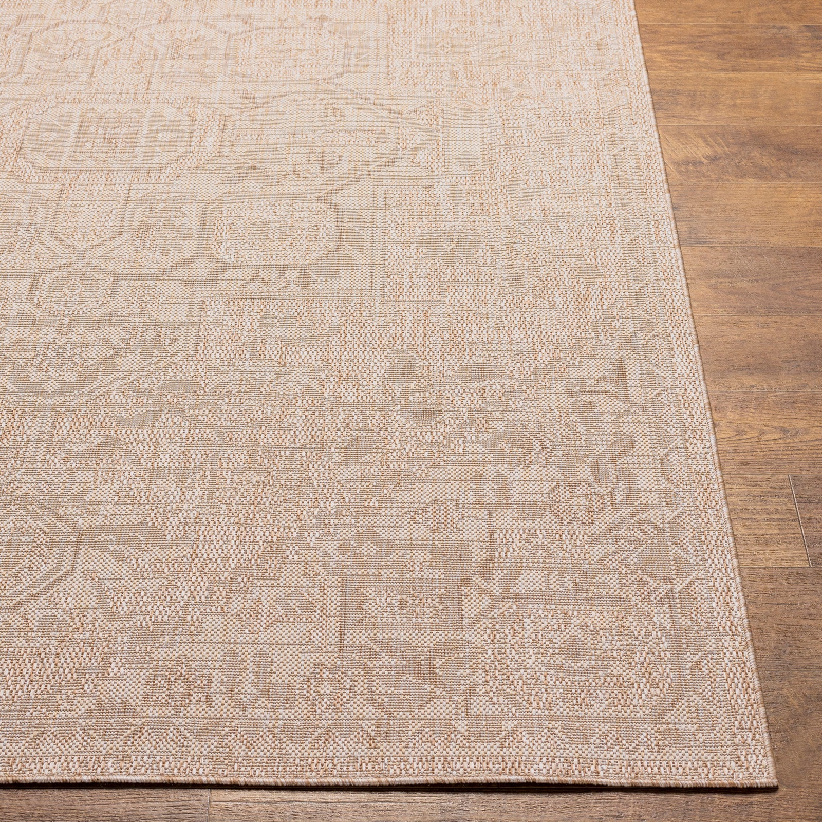 MAYA In- & Outdoor Traditional Jute-Look Brown Area Rug