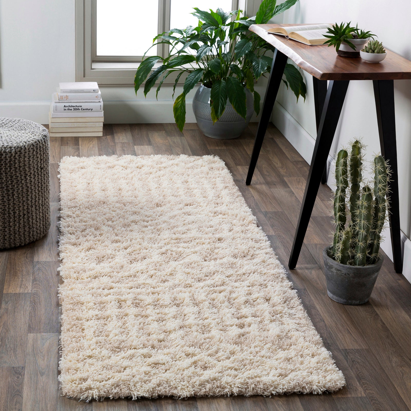 NOUR Boho Shaggy Area Rug