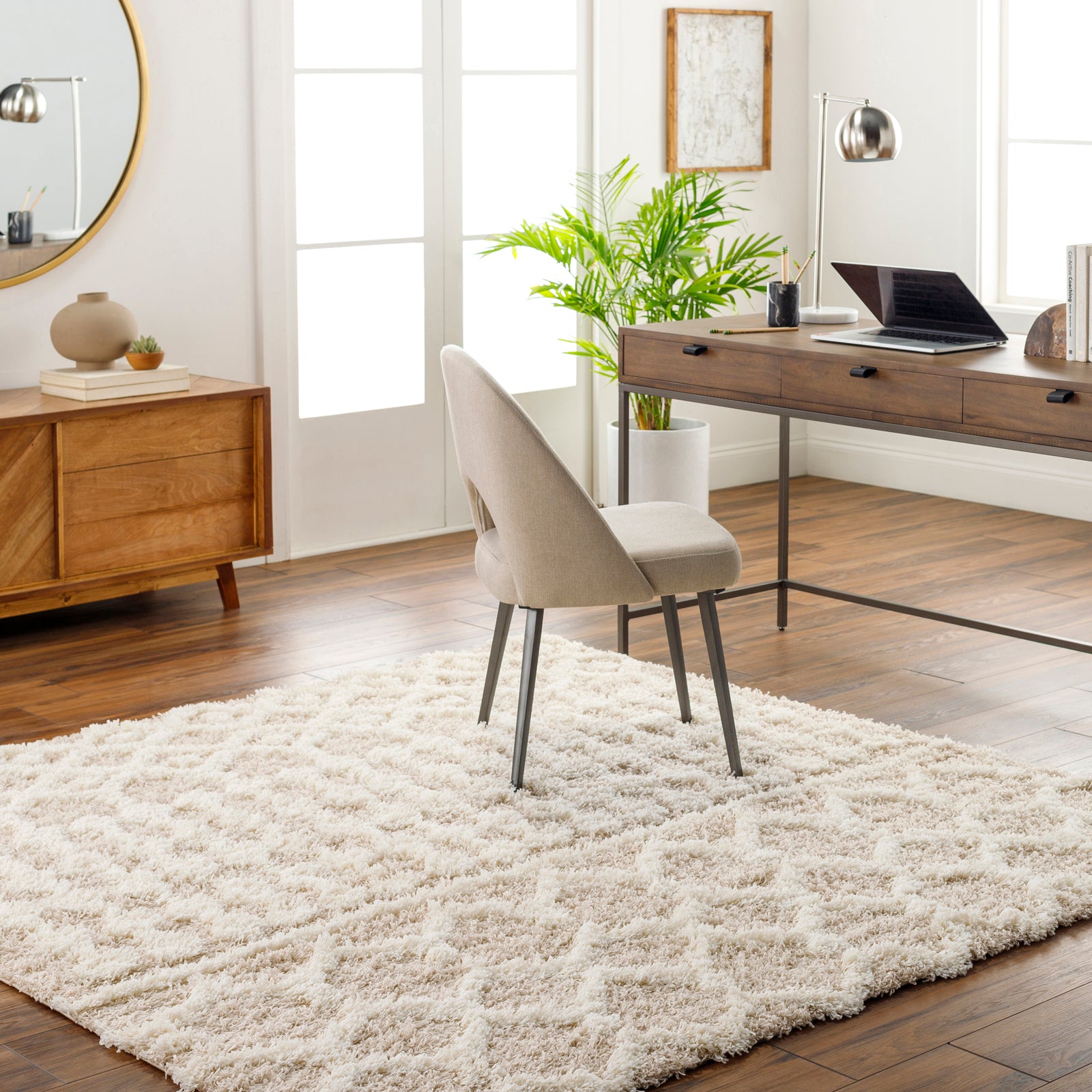 NOUR Boho Shaggy Area Rug