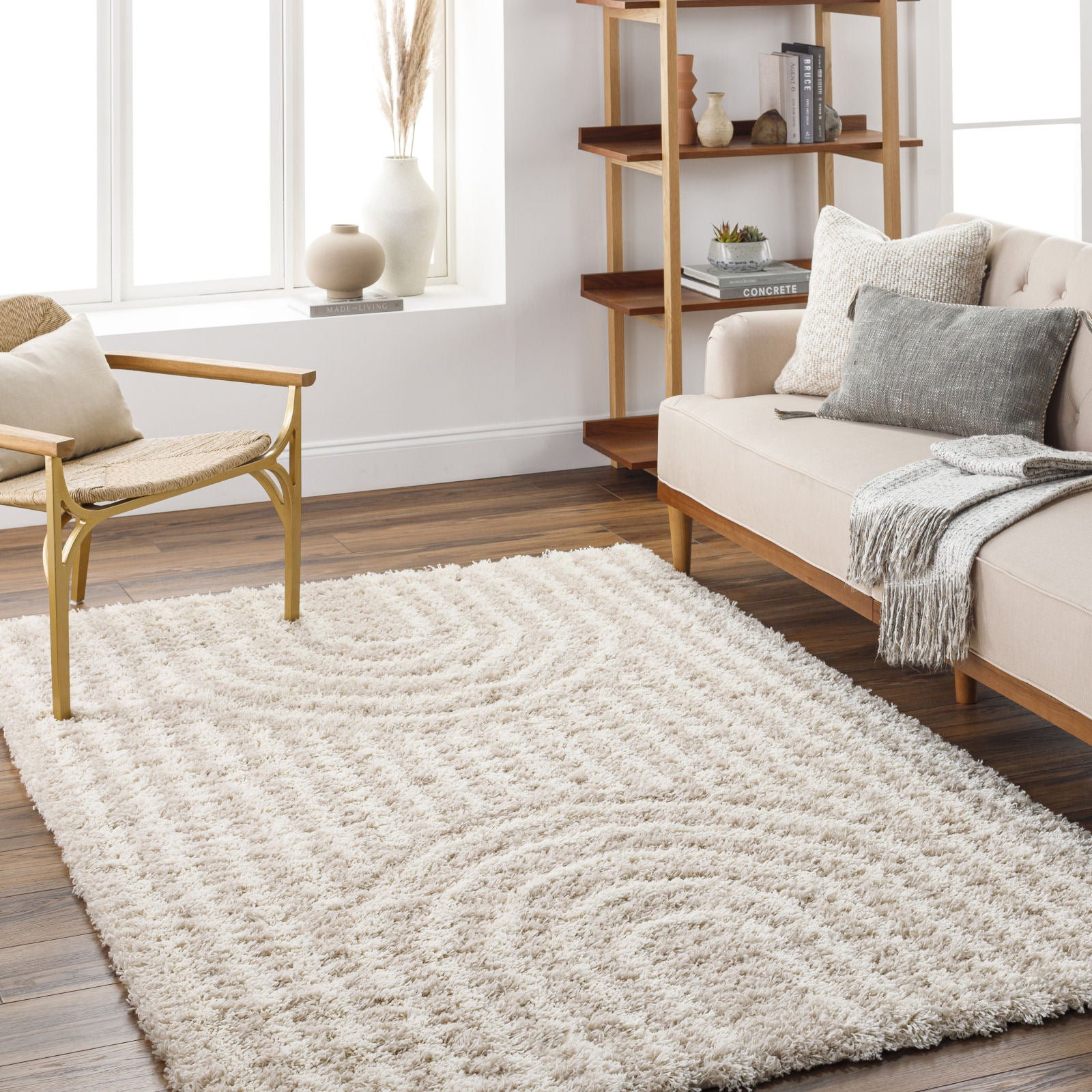 CHRISTINA Modern Shaggy Area Rug