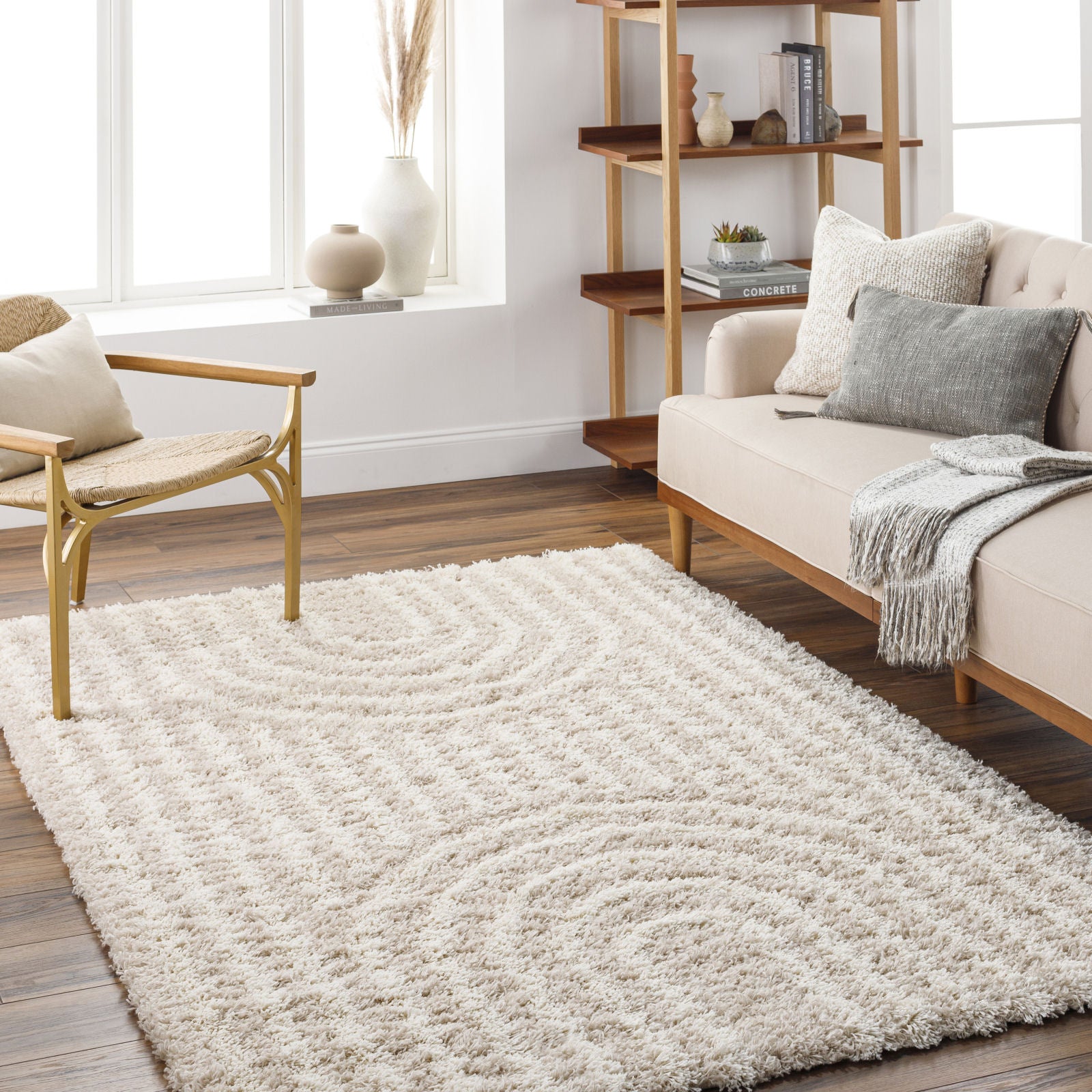 CHRISTINA Modern Shaggy Area Rug