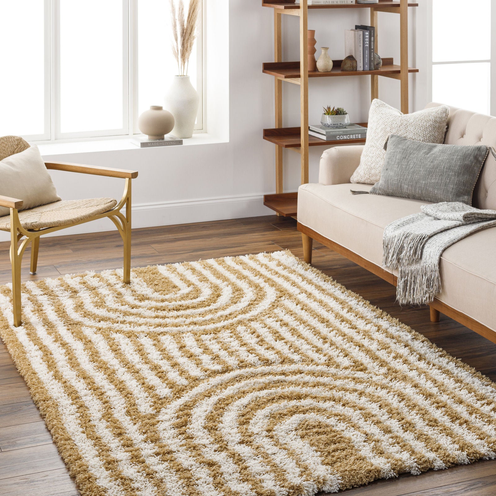 CHRISTINA Modern Shaggy Area Rug