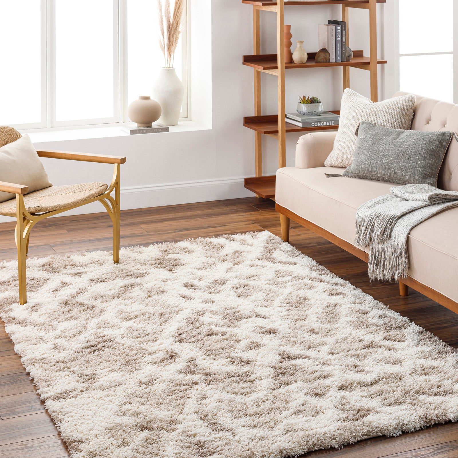 PAULA Boho Shaggy Area Rug