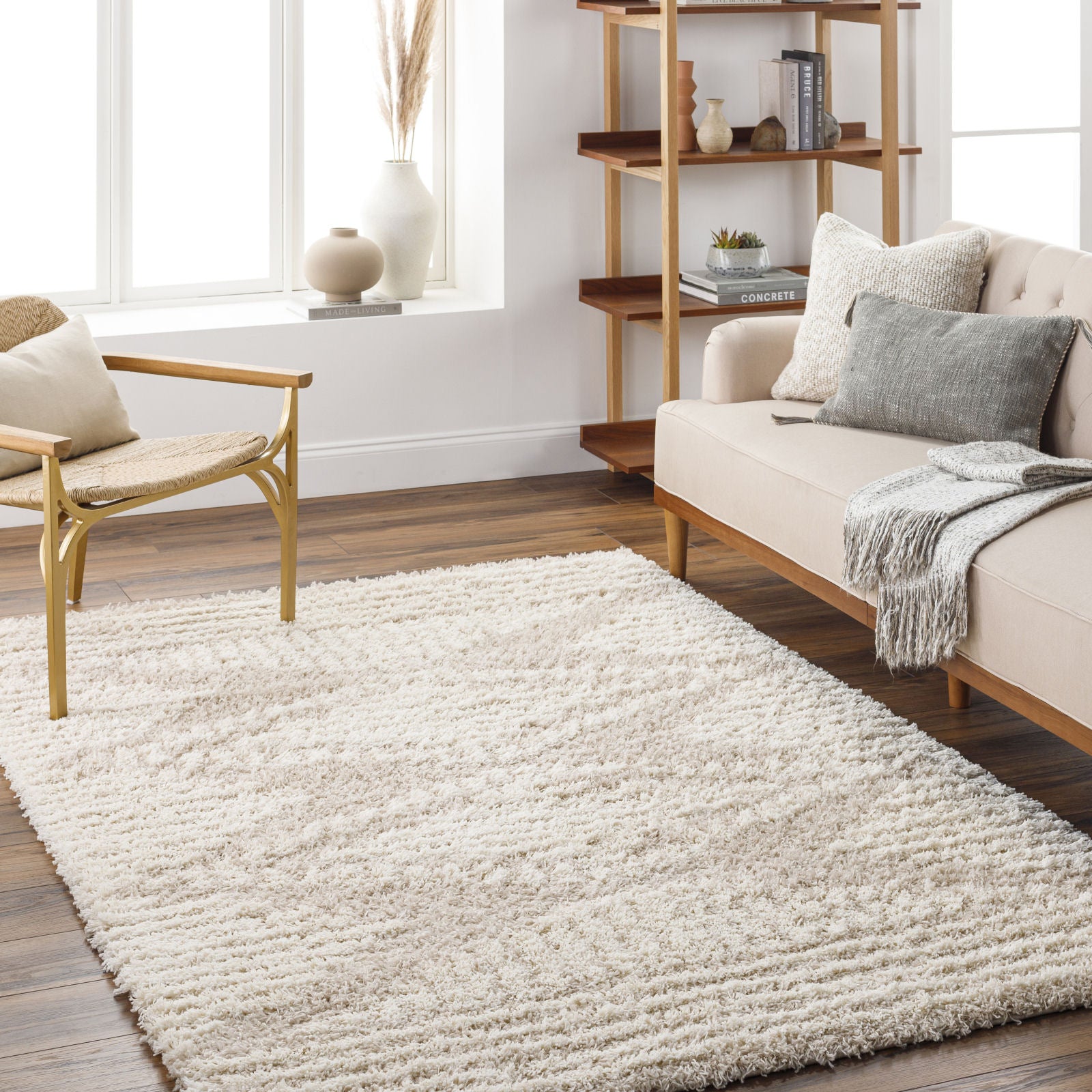NURIA Boho Shaggy Area Rug
