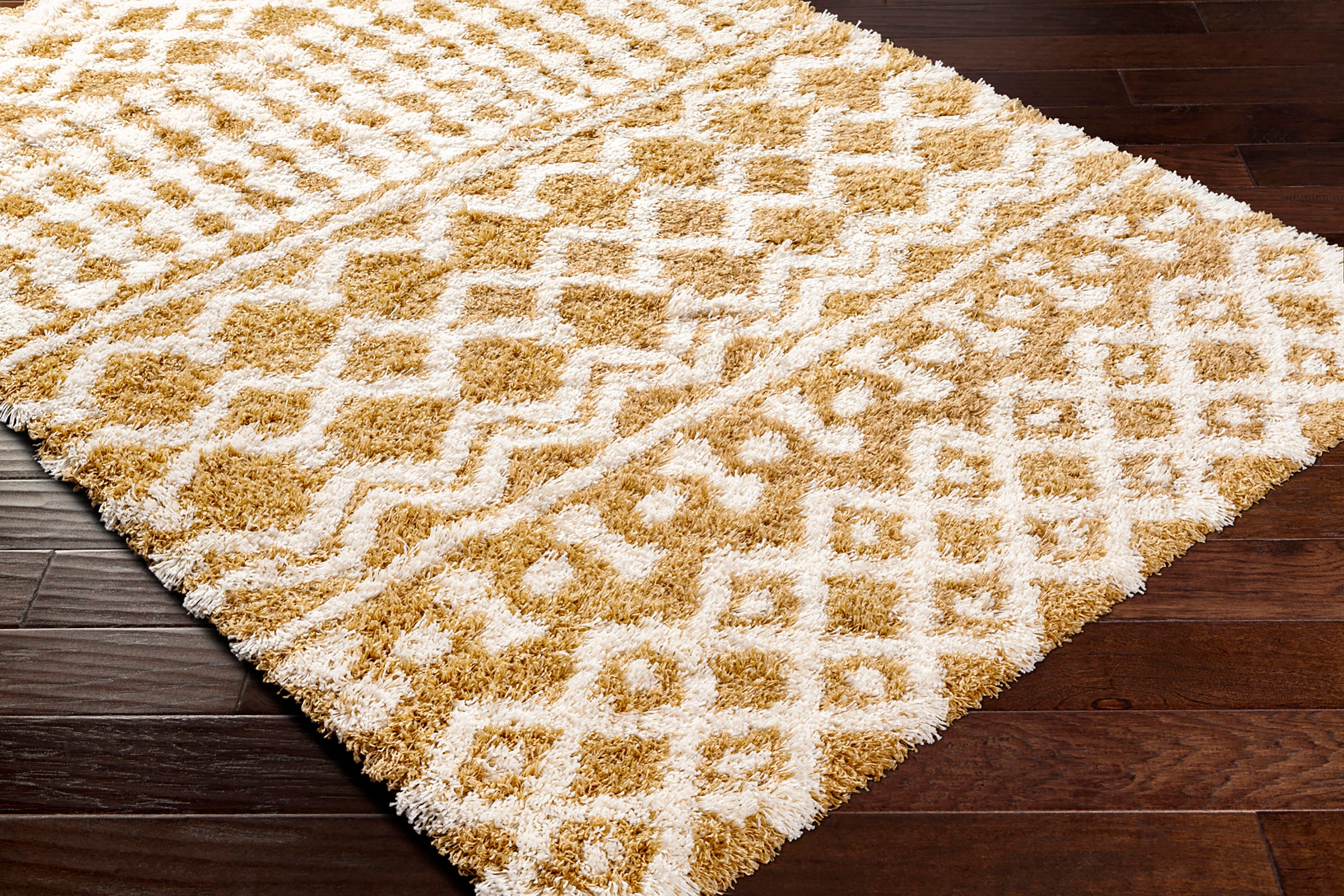 NOUR Boho Shaggy Area Rug