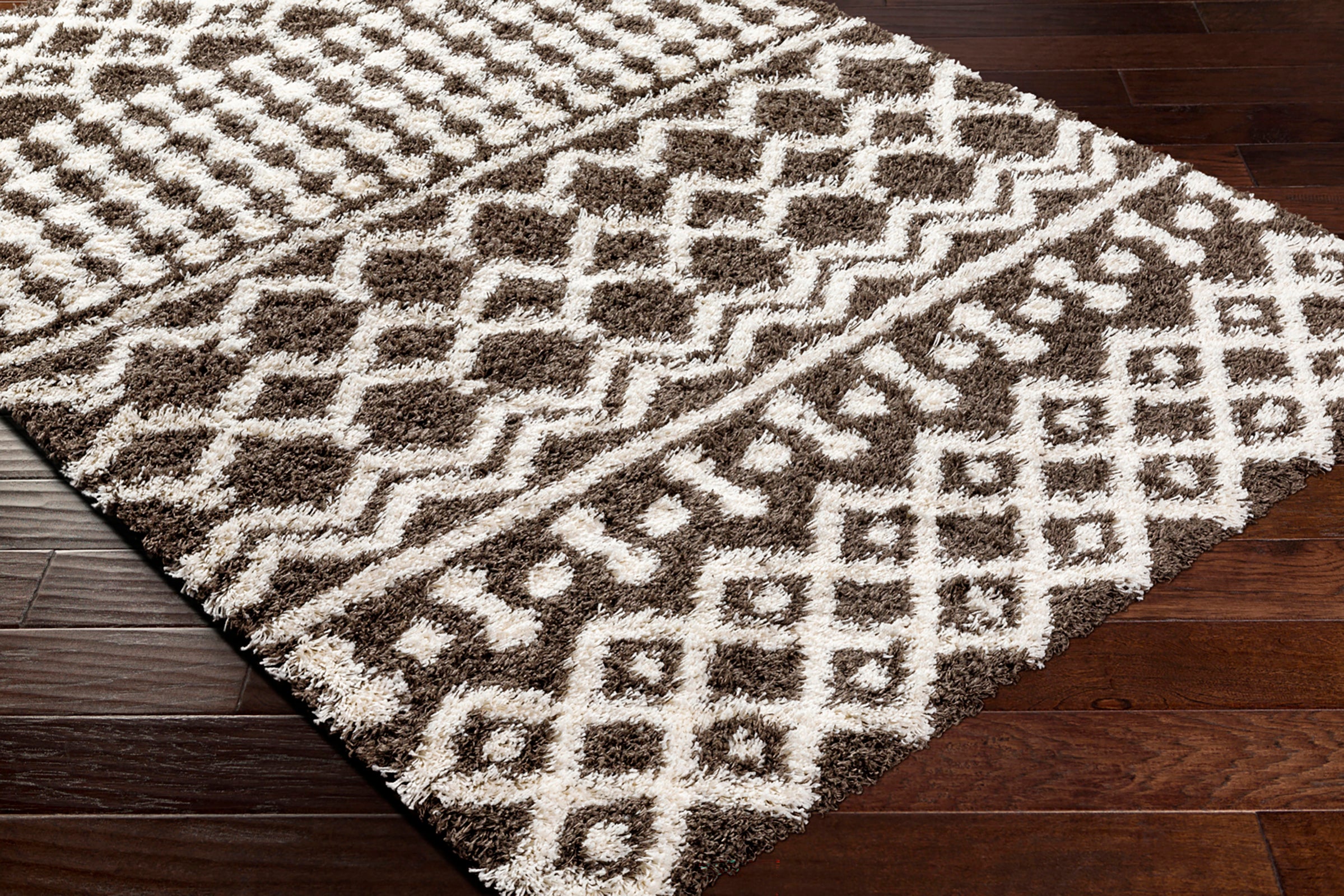 NOUR Boho Shaggy Area Rug