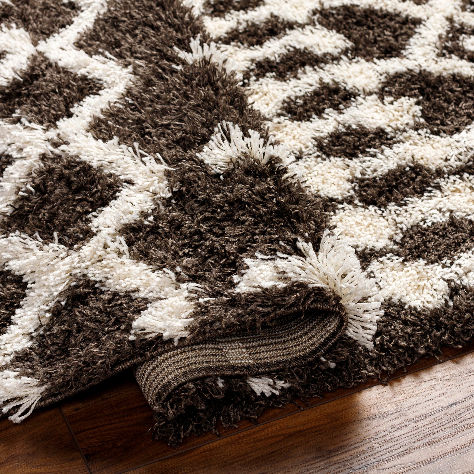 NOUR Boho Shaggy Area Rug