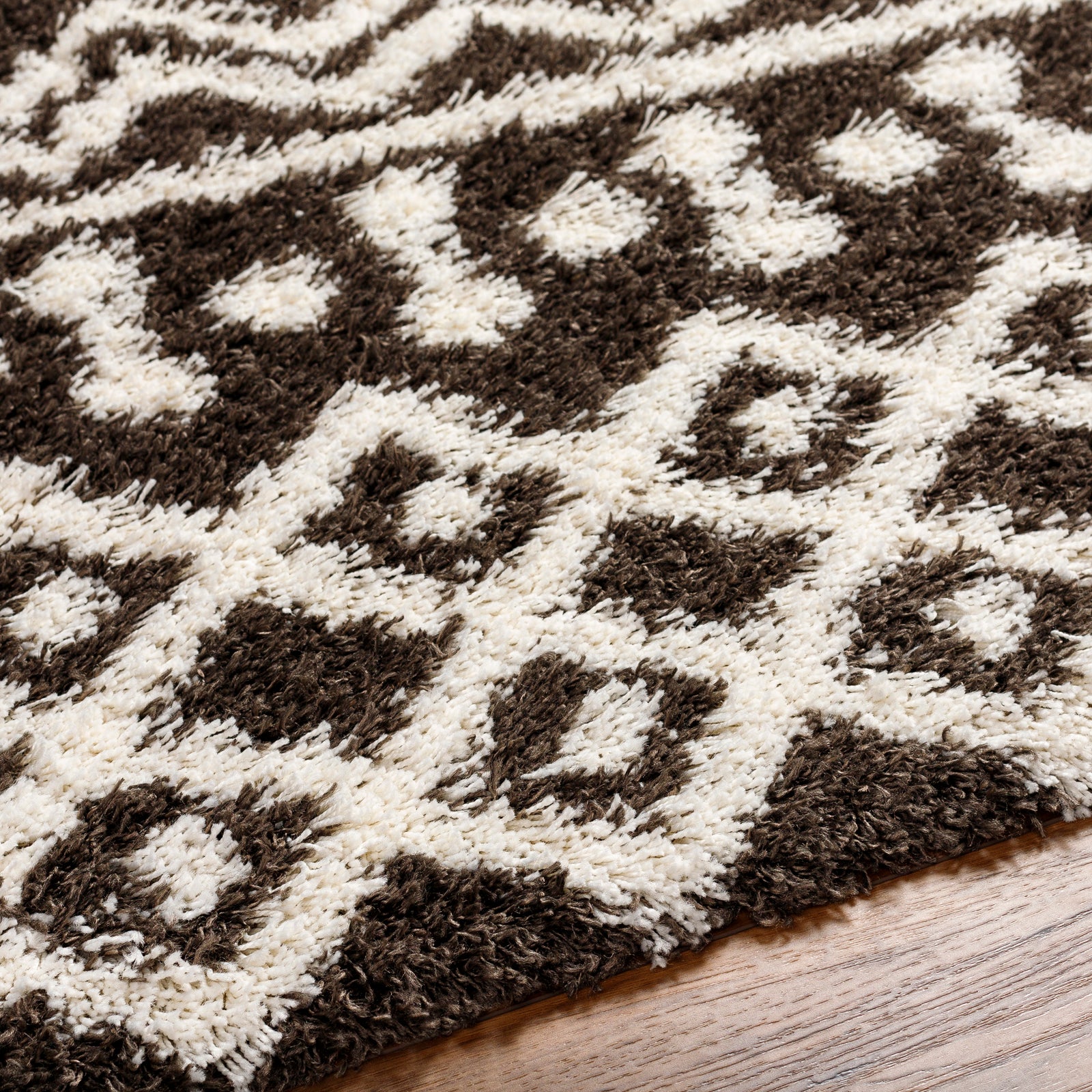 NOUR Boho Shaggy Area Rug