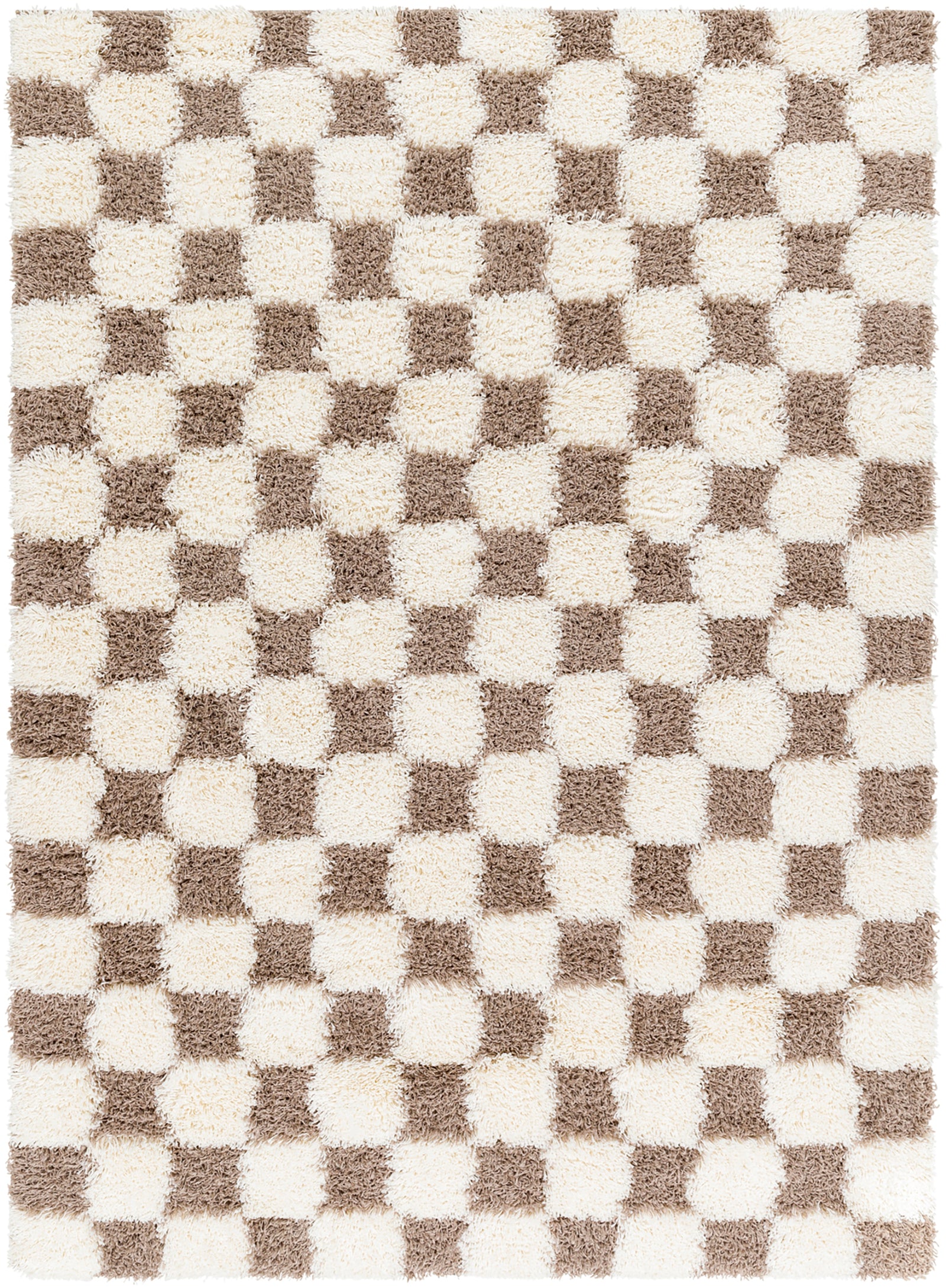 WILLA Modern Shaggy Checkered Runenr Rug